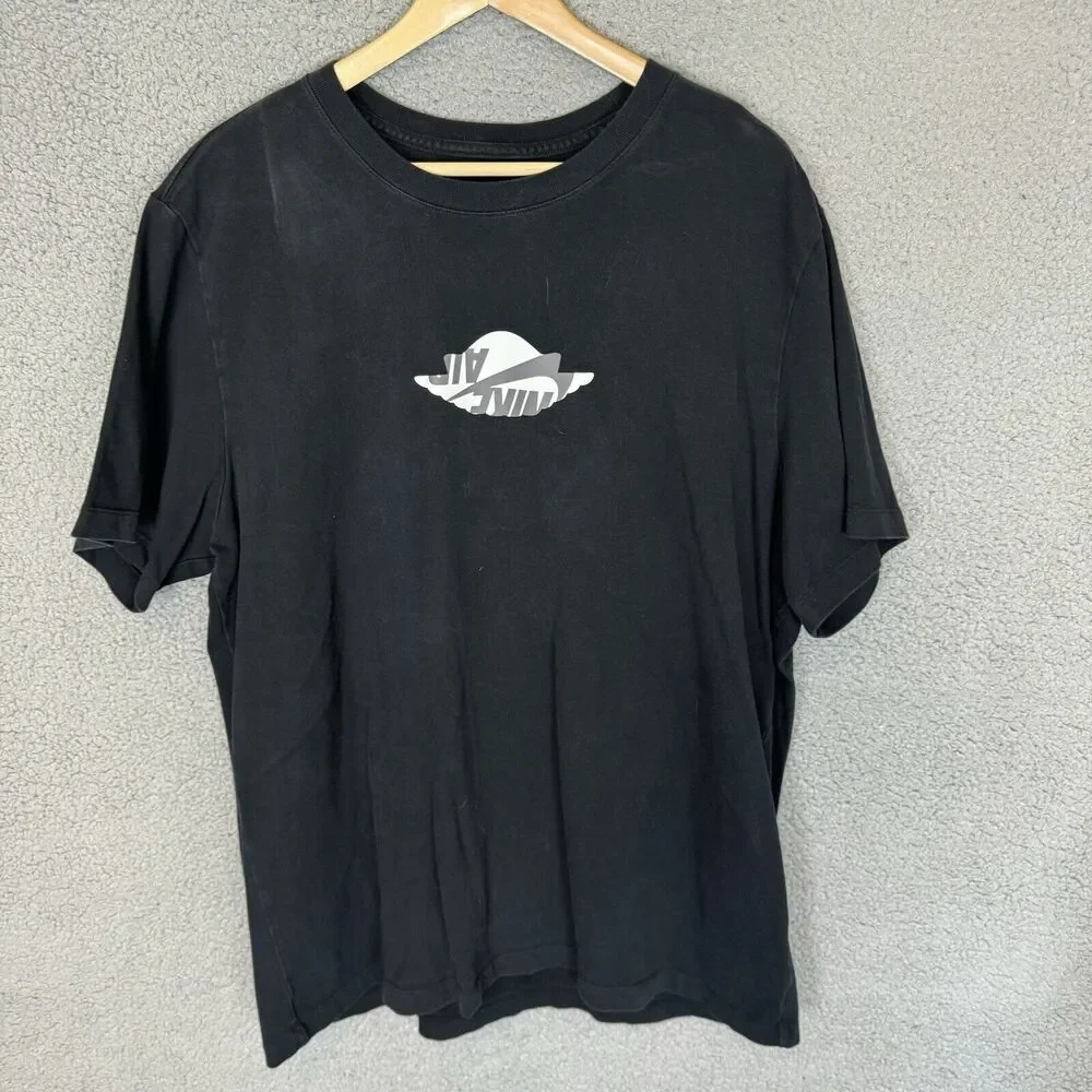 Jordan‎ Shirt Mens XXL Black Short Sleeve Cotton T-Shirt